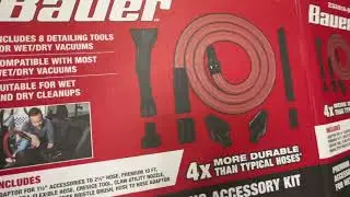 BAUER Premium Auto Detailing Accessory Kit for Wet/Dry Vacuums. (Unboxing)