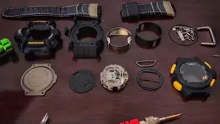 Whats inside vintage DW-9100 Twin Sensor Riseman G-Shock watch