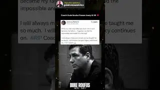 Coach Duke Roufus Passes Away at 55 💔 #ufc #mma
