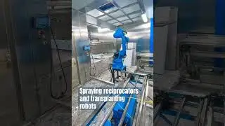 Spraying reciprocators and transplanting robots#machine #robot