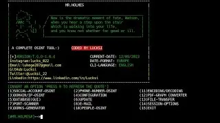 Mr.Holmes - OSINT Tool