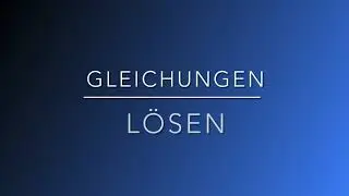 Ganzrationale Gleichungen lösen
