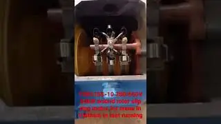 YZR315S-10 380/660V 50Hz 55kW IM1003 S3-40% wound rotor slip ring motor in test running in Vietnam.