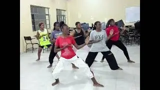 West Uyoma Karate Club Members  at the stage presentation