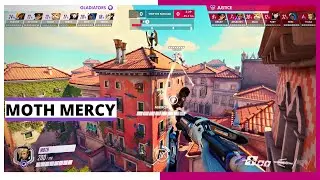 MOTH MERCY POV | Gladiators vs Justice | Overwatch League Season 2021 Countdown Cup (Week 16)