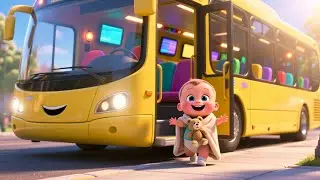 Bus Time Happy Ride 🚌 | Fun Bus Song for Kids | Sing Along & Travel