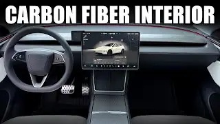 2026 Tesla Model Y Juniper Interior Carbon Fiber Upgrade! #tesla