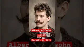 Albert Wolfsohn, photographed around 1900. His 126 year old photo brought to life