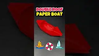Origami Easy Paper Boat Craft Tutorial #paperboat #origami #origamicraft #origamitutorial #shorts