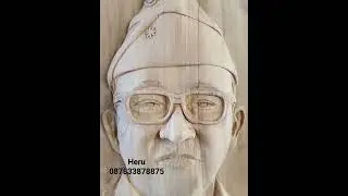 Ukir Wajah 3D.pak RAYMOND  DISHUB.wa 087833878875.#ukir #uw3d #ukirkayu #carving #ukiran  #seniukir
