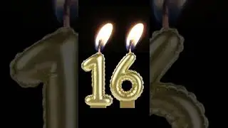 🔥 Birthday Candle - 16th Birthday Candle 🎈🥳