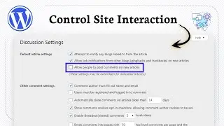Как отключить комментарии в WordPress (управляемое взаимодействие)