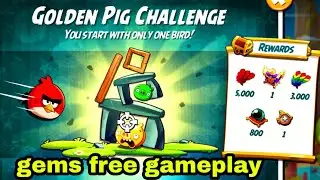 Angry birds 2 the golden pig challenge 10 Aug 2025 with red gems free#ab2 red golden pig challenge