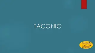Taconic Meaning