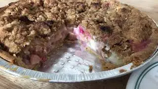 Let's Talk Rhubarb, then make a Sour Cream Rhubarb Pie with a Crumble Top