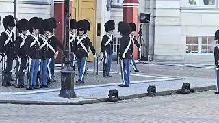  Amalienborg Palace and Museum, royal palace in Copenhagen.  watch the change of Gaurds