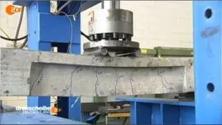 ZDF Bericht über Crash Test mit Glasfaserbewehrung Schöck Combar®