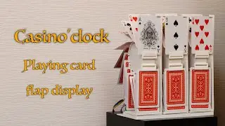Часы Casino'clock &mdash; дисплей с откидной крышкой для игральных карт, напечатанный на 3D-принтере