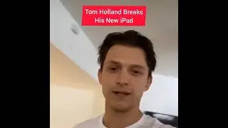 Tom Holland Almost Breaks His New iPad in Funny Video - #shorts