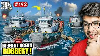 WE ROBBED OCEAN BOATS FULL OF WEAPONS | GTA V GAMEPLAY #192