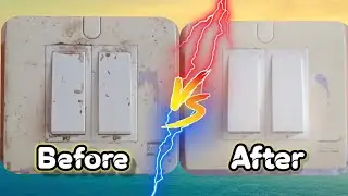 How To Clean Switch Board In Hindi // how to clean electric switch//बिजली के switch को साफ केसे करे