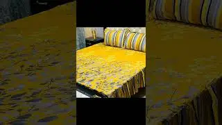 ✨ GulAhmed Frill Bedsheet Set &ndash; Export Quality🏷️King Size | Cotton Salonica | 2-Sided Frill Design 💫