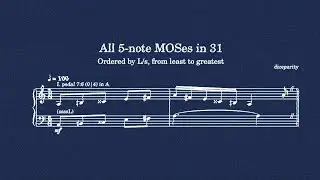 Every 5-note MOS in 31 - Microtonal Gallery