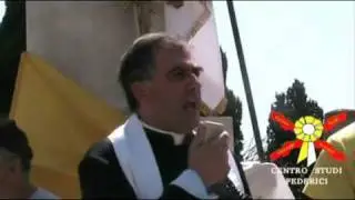 Fervorino di don Francesco Ricossa al sacrario di Castelfidardo 2009