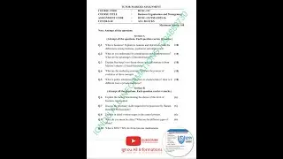 BCOC 132 Solved  Assignment 2025-26  |BCOC 132 Handwritten Assignment 2026 | BCOC 132 Assigment 2026
