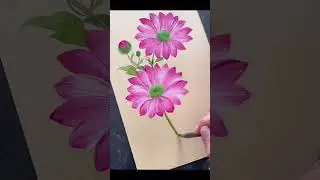 Beginner Bhi Bana Sakta Hai Aisi Flower Painting 😲&rdquo;