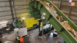 Refurbished Bollegraaf baler and Chain Conveyor at Cumbria Waste Group
