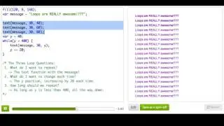 Intro to While Loops | Computer Programming | Khan Academy