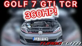 VW GOLF 7 GTI TCR 360HP 2.0TFSI DNUC EA888 GEN3 STAGE1+ / Pops&Bangs on SPORT