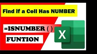 How to use ISNumber Function in Excel |  Check given cell  value is Text or NUmber l My Excel Tutor