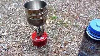 Gaskocher MIL-TEC Spider und Kaffee