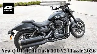 QJMOTOR Flash 600 V2 Classic 2026 | Совершенно новый, ретро и естественный вид. | 550 куб. см | 2...