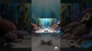Relaxing AI ASMR: Glowing Seed Grows Into Transparent Jellyfish-Fish #shorts #OceanFantasy