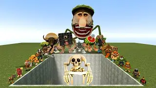 AI Brainrot Memes vs Skeleton Karkerkar Kurkur Bosses in Giant Pit &ndash; Gmod Chaos