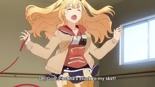 Pochita gets stuck on Nekotani's Skirt ~ My Life as Inukai-san's Dog Episode 9