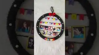 Hoop photo frame|| frame ideas || short video || shorts || handmade|| Gifts of happiness
