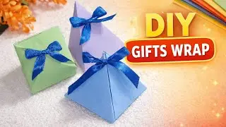 🎁 3 Easy DIY Gift Wrap Ideas | Handmade Paper Gift Boxes | Best for Any Occasion