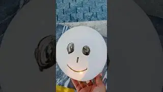 Roof Drop Test &ndash; White, Yellow & Black Balloons Splash! 🎈🌀 #shorts #balloon