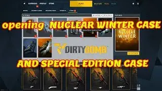 Dirty Bomb opening NUCLEAR WINTER CASE | CONTRABAND CASE | SPECIAL EDITION and SKINS trying luck