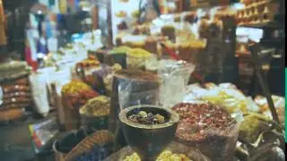 Colourful and fragrant spices. The merchant market