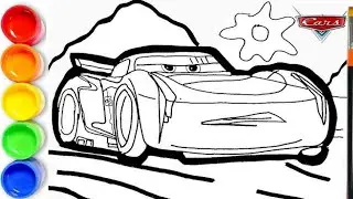 How to draw CARS 3 - Jackson Storm Easy Step By Step  - Cars 3 Drawing