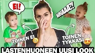 KAHDEN LAPSEN HUONE – ENNEN & JÄLKEEN 😍