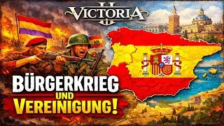 Spanischer BÜRGERKRIEG und VEREINIGUNG im neuen Victoria 3 DLC!