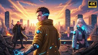 Awakened Fury: Rogue Replicant Destroys the City (Ghibli x Akira Animation)