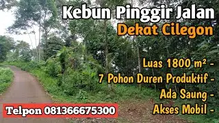 Kebun Pinggir Jalan Dekat Kota Cilegon
