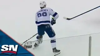 Mikhail Sergachev Wrister Finds Way Through A Screen To Give Tampa Bay Lightning Late Lead In Game 5